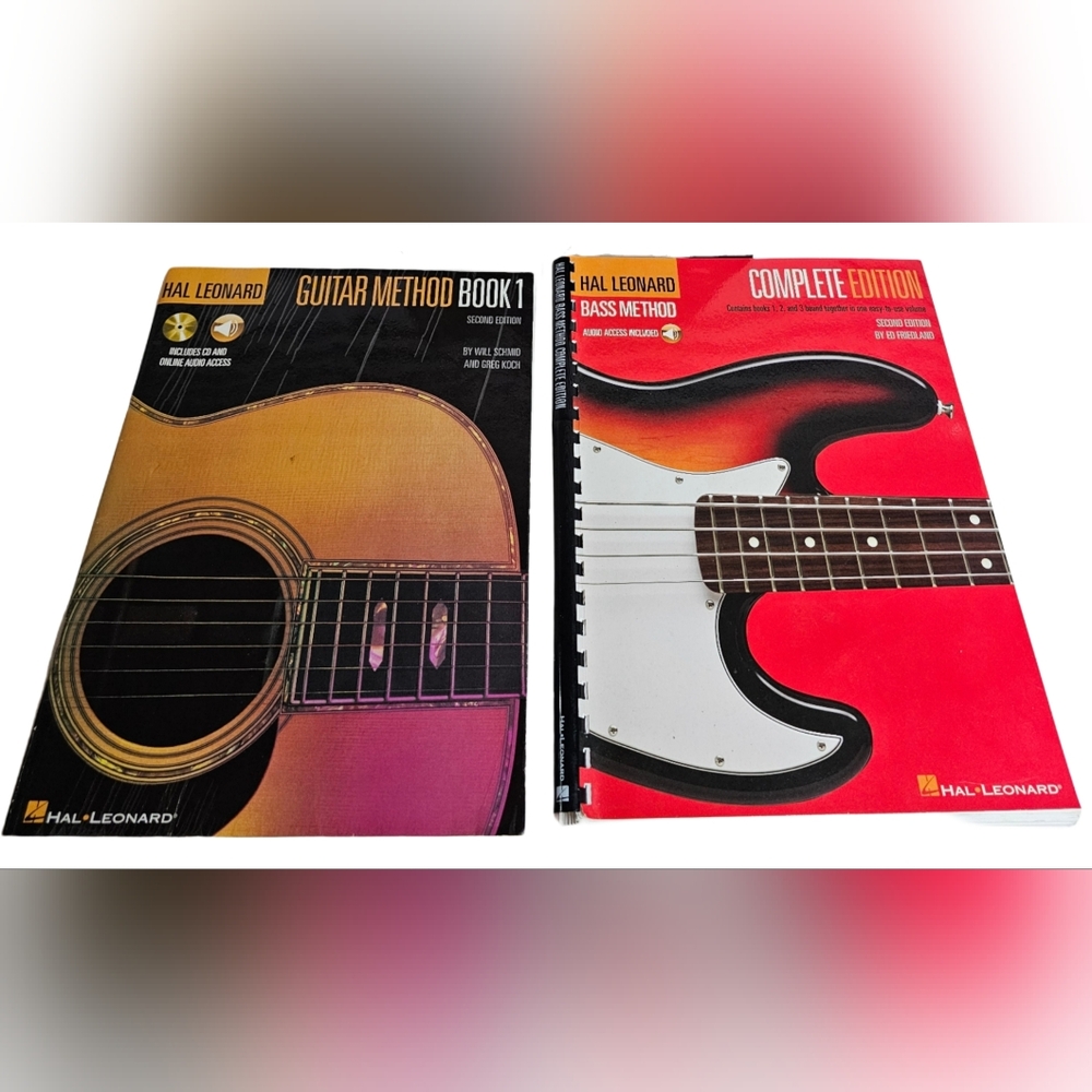 Hal Leonard Bass Method Complete Edition: Books 1, 2 , 3 and Guitar Book 1 & CD